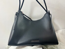 CHARLES&KEITH26春新品柔軟蝴蝶結單肩托特包斜挎包CK2-40160249 Noir黑色 M 曬單實(shí)拍圖