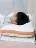 良良（liangliang）兒童枕頭3-6-12歲以上黃金比護頸枕秋冬學(xué)生宿舍枕頭禮盒四季通用 適用3-6歲 配天絲苧麻枕套-灰 7A抑菌 黃金比例護頸枕 曬單實(shí)拍圖