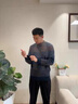 JASONWOOD高端品牌男裝純羊毛衫男士2025秋冬季新款半高領(lǐng)厚款針織打底毛衣 高檔深咖【現貨速達】 XL /180/96A 曬單實(shí)拍圖