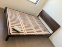 續寫(xiě)黑胡桃木實(shí)木床簡(jiǎn)約小戶(hù)型家用臥室1.5X2米家具單雙人穩穩床Pro-J 曬單實(shí)拍圖