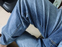 增致牛仔（zengzhi）2026春季新款寬松男士牛仔褲男復古潮流直筒青少年高街闊腿褲子男 曬單實(shí)拍圖