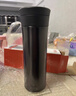 膳魔師（THERMOS）新款保溫杯男女士陶瓷內膽泡茶咖啡保冷水杯子TCMV-550  定制LOGO 遠黛(BK)/550ml 曬單實(shí)拍圖
