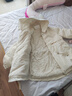 羅蒙（ROMON）派克服女冬季加絨棉服2025年新款收腰顯瘦小個(gè)子加厚棉衣棉襖外套 米白色 L 曬單實(shí)拍圖