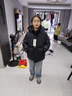左西女童羽絨服冬裝2025新款兒童三防連帽面包服三防外套 黑色 160 曬單實(shí)拍圖