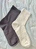 回力襪子男秋冬新款新疆棉吸汗透氣中筒襪雙束腰不掉跟純色百搭男襪 淺灰色+云朵白+竹影綠+墨藍色+暮夜黑 【雙束腰】 5雙 均碼 曬單實(shí)拍圖