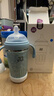 A 2嬰兒保溫奶瓶純鈦保溫杯兒童吸管杯小月齡幼兒學(xué)飲杯寶寶水杯鈦杯 奶嘴重力球吸管【適9-12月】贈直飲杯蓋 330ml 葉綬藍 曬單實(shí)拍圖