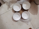 浩雅釉下彩景德鎮陶瓷餐具大容量湯碗飯碗雅玉白瓷6英寸面碗4個(gè)裝 曬單實(shí)拍圖