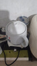百草堂養生壺陶瓷分體迷你煮茶壺家用恒溫泡奶機小電煮花茶器熱牛奶神器一人煮粥燒水壺煮茶壺養生杯 白色 1L 陶瓷杯 曬單實(shí)拍圖