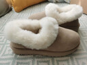 UGG秋季女士時(shí)尚舒適茸茸毛圈口平底休閑樂(lè )福鞋懶人毛毛鞋1119002 SAN | 沙色 39 曬單實(shí)拍圖