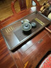 茶錦記烏檀木茶盤(pán)家用抽屜式儲水排水兩用茶臺整塊天然實(shí)木簡(jiǎn)約茶具托盤(pán) 尺寸75*40*4.5cm（排蓄兩用） 曬單實(shí)拍圖
