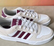 adidas「小鋸齒」D-PAD CLASSIC美高風(fēng)籃球風(fēng)板鞋男女阿迪達斯 白色/淺灰/深紅色   41 曬單實(shí)拍圖