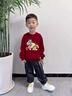 小豬班納（PEPCO）兒童套裝2026馬年加絨衛衣衛褲本命年紅色喜慶拜年服柔軟耐磨童裝 【馬年拜年服套裝】04 160 【推薦體重80-100斤】 曬單實(shí)拍圖