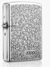 ZIPPO打火機之寶防風(fēng)煤油 唐草系列唐草白銀 生日禮物送男友 單機 曬單實(shí)拍圖