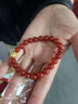 周大福柿柿如意柿子紅色玉髓本命年手串黃金手鏈 EOR1373【跨晚同款】 曬單實(shí)拍圖