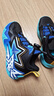 特步童鞋男童大魔王網(wǎng)革籃球鞋足弓支撐運動(dòng)鞋 黑/里昂藍/芒果黃 35 曬單實(shí)拍圖