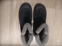 賽諾楓雪地靴男冬季皮毛一體男士大棉鞋加絨加厚桑坡情侶東北保暖男靴子 黑色 【抗凍零下40度】 42 曬單實(shí)拍圖