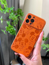素洛適用蘋(píng)果17promax手機殼素皮紋米奇哆啦a夢(mèng)iPhone16pro創(chuàng  )意卡通可愛(ài)15磨砂耐臟大視窗14男女保護套 【橙色-米奇】高級皮紋軟邊 iPhone 13 Pro Max 曬單實(shí)拍圖