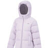李寧童裝兒童羽絨服女大童反光85%鴨絨短款抗靜電羽絨服外套YYMV026 云中紫-1 165 (含絨量約 126克) 曬單實(shí)拍圖