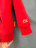 李寧童裝兒童衛衣男女大童2026馬年新年款連帽紅色系青少年運動(dòng)服長(cháng)袖 朱砂紅10-背后印花 160 曬單實(shí)拍圖