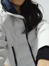 鴨鴨（YAYA）【大師剪裁系列】2025新款女裝羽絨服連帽戶(hù)外運動(dòng)休閑保暖外套MY 米灰色 L (165) 曬單實(shí)拍圖