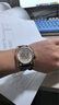 EMPORIO ARMANI手表男自動(dòng)機械表生日新年禮物送男友黑武士鏤空明星同款腕表 【HOT推薦】白盤(pán)皮帶 AR60007 曬單實(shí)拍圖