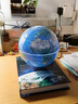 煦凜日本磁懸浮地球儀3d立體懸浮AR智能發(fā)光自轉兒童啟蒙地球模型音響 （藍牙音響）時(shí)鐘底座14cm地形球 曬單實(shí)拍圖