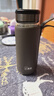 希諾PU杯套純鈦保溫杯保護套玻璃杯防燙防護時(shí)尚水杯保護套子 大象灰高16.5cm，內直徑7.1cm 曬單實(shí)拍圖