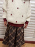 優(yōu)優(yōu)1點(diǎn)（Yoyo one）女童冬季套裝超好看長(cháng)裙子兒童2025新款毛衣女大童秋冬洋氣連衣裙 19812杏色6186咖色 150 150cm 曬單實(shí)拍圖