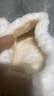 加絨棉拖鞋女冬天家居保暖厚底棉拖冬季居家蝴蝶結少女心毛毛拖鞋 少女心雪花白 37-38 38-39(偏小一碼，適合腳) 曬單實(shí)拍圖