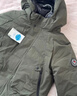 保姆鵝 兒童羽絨服男童女童工裝外套寶寶戶(hù)外防風(fēng)保暖冬裝童裝[NG2608] 橄欖綠 130 曬單實(shí)拍圖