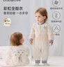 babylove【彩虹全能衣】嬰兒連體衣秋冬寶寶恒溫薄夾棉羊毛保暖哈衣爬服 曬單實(shí)拍圖
