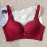 多情貓內衣女士小胸聚攏收副乳防下垂薄款性感文胸罩2026新款本命年紅色 酒紅色套裝（本命年結婚專(zhuān)用） M （34/75AB杯/90-105斤）【厚2CM】 曬單實(shí)拍圖