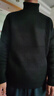 GENIOLAMODE森馬集團加絨高領(lǐng)毛衣男士冬季加厚針織衫男生毛線(xiàn)衣服 黑色 L 曬單實(shí)拍圖