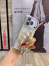 京品京生活：貝殼紋水鉆珍珠蝴蝶適用蘋(píng)果17Pro手機殼iphone16自帶鏡頭膜15全包防摔保護殼自帶掛繩 【白色+掛繩】立體珍珠蝴蝶+自帶鏡頭膜 iphone17 Pro 曬單實(shí)拍圖