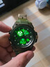 lennik軍表戶(hù)外運動(dòng)大表盤(pán)潮男手表學(xué)生時(shí)尚潮流多功能數字式防水電子表 綠色【防水+夜光+雙顯】 44mm 曬單實(shí)拍圖
