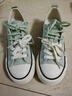 熱風(fēng)女鞋厚底帆布鞋春秋新款女士時(shí)尚撞色百搭學(xué)院風(fēng)增高休閑鞋 07綠色 37 曬單實(shí)拍圖