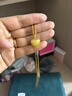 六福珠寶足金絲綢金愛(ài)心黃金吊墜掛墜不含項鏈 計價(jià) GJGTBP0001 2.05克(含工費378元) 曬單實(shí)拍圖