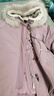 VEGA CHANG羅蘭紫絨貉子毛領(lǐng)羽絨服女冬裝小個(gè)子安心絨派克服外套 清雅紫 L 曬單實(shí)拍圖