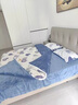 南極人牛奶絨被子冬季單人冬被1.5米x2米可拆洗棉被芯+被套加厚保暖被褥 幸運星-藍【加厚牛奶絨 可拆洗】 150x200cm【被套+被芯】約5斤 曬單實(shí)拍圖