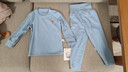 婧麒（JOYNCLEON）德絨秋衣套裝保暖內衣分體睡衣寶寶高腰護肚衣服男童女 Jtz193581 曬單實(shí)拍圖