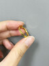 老廟黃金戒指碎碎冰足金對戒碎冰冰女戒婚戒閉口圣誕節送女友老婆禮物 細款-11#/約0.5g 曬單實(shí)拍圖