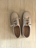 暇步士（Hush Puppies）休閑鞋博主同款輕便按摩女鞋真皮百搭舒適小白鞋女鞋 米杏色 38 曬單實(shí)拍圖