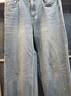MO&Co.牛仔褲2025秋新品燙鉆鉚釘懷舊灰度淺藍棉質(zhì)闊腿褲M(mǎn)BE3JEN012 牛仔藍色 M 27 曬單實(shí)拍圖