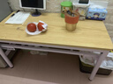 茶幾客廳家用爆款新款陽(yáng)臺辦公室小茶臺輕奢高級感臥室茶桌折疊桌 【免安裝】單層80*40*42cm 原木色 曬單實(shí)拍圖