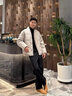 AEMAPE/美國蘋(píng)果 羽絨服男士2026冬季新款高端加厚保暖防寒百搭外套男裝 淺杏色 L 【建議體重125-145斤左右】 曬單實(shí)拍圖