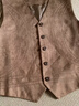 Mayya Plus別致復古V領(lǐng)麂皮絨疊穿馬甲外套女秋駝色無(wú)袖外搭 駝色 M 曬單實(shí)拍圖