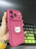 素洛適用蘋(píng)果17promax手機殼純色高級感K貓公仔支架iPhone16pro創(chuàng  )意卡通可愛(ài)14時(shí)尚輕奢13硅膠加厚防摔 精孔相框硅膠（玫紅色+玫紅kt貓頭支架） iPhone 17 Pro 曬單實(shí)拍圖