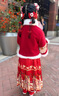 藍貝妮漢服女童冬季套裝加絨中國風(fēng)兒童唐裝新年拜年服裝小女孩過(guò)年衣服 紅色套裝（裙子+上衣） 130 碼建議身高120CM 曬單實(shí)拍圖
