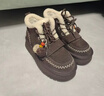 百麗（Belle）姜餅屋毛球掛飾雪地靴女冬季增高加絨保暖棉鞋F2Y1DDD5 啡色-毛里 38 (240mm) 曬單實(shí)拍圖