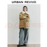 UR2025冬季新款女裝休閑復古工裝風(fēng)羊羔毛領(lǐng)羽絨服UYL150036 曬單實(shí)拍圖